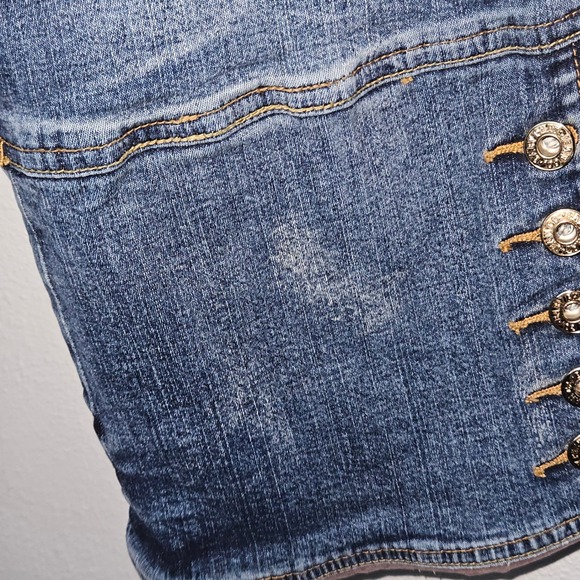 Baby Phat Women's Blue Wash Belted Denim Jeans - Picture 4 of 7